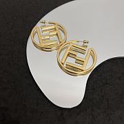 Fendi Earrings Gold 092#307 - 4