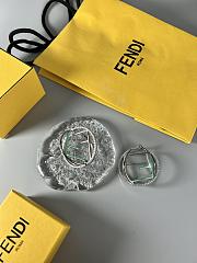 Fendi Earrings Silver Green 020#307 - 2