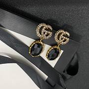 Gucci Earrings Gold Black 049#307 - 1