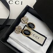 Gucci Earrings Gold Black 049#307 - 3