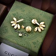 Gucci Earrings Gold Pink 075#307 - 4