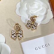 Gucci Earrings Gold Bow 006#307 - 4