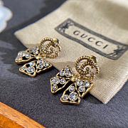 Gucci Earrings Gold Bow 006#307 - 5
