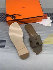 Hermes Oran Sandal étoupe Calfskin - 3