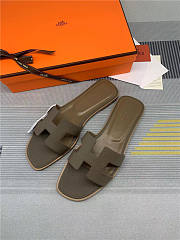 Hermes Oran Sandal étoupe Calfskin - 2