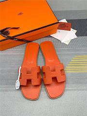Hermes Oran Sandal Orange Calfskin - 2