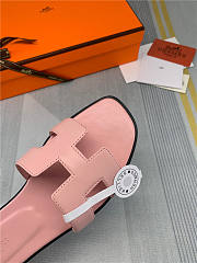 Hermes Oran Sandal Pink Leather - 5