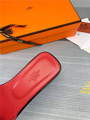 Hermes Oran Sandal Red Calfskin - 6