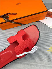 Hermes Oran Sandal Red Calfskin - 2
