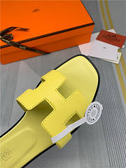 Hermes Oran Sandal Yellow Leather - 6