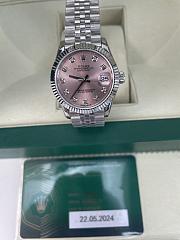 Rolex Datejust Watch Silver Pink 31mm - 6