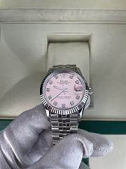 Rolex Datejust Watch Silver Pink 31mm - 3