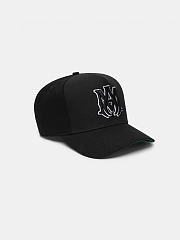 MA STAGGERED AMIRI FULL CANVAS HAT BLACK BLACK - 4