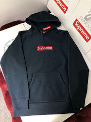 Supreme 19ss Swarovski Box Logo Hoodie Black - 5