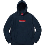 Supreme 19ss Swarovski Box Logo Hoodie Black - 2