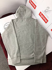 Supreme 19ss Swarovski Box Logo Hoodie Grey - 3