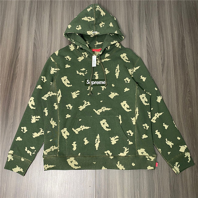 Supreme Hoodie Green  - 1