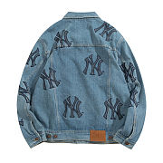 Supreme Jacket Black Denim Logo - 3