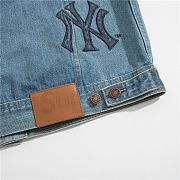 Supreme Jacket Black Denim Logo - 2