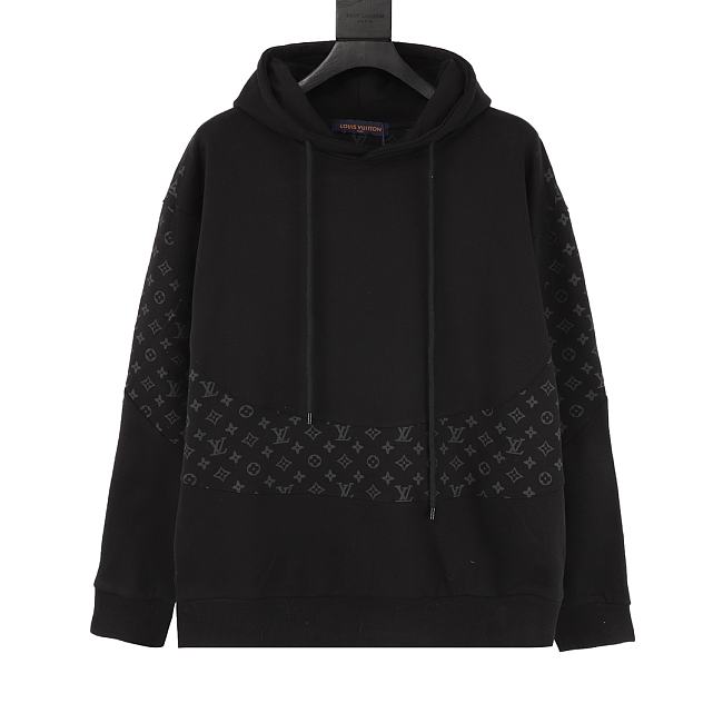 Louis Vuitton Hoodie Black DF00220 - 1