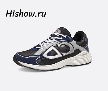 Dior B30 Sneaker Anthracite Gray Mesh with Black Blue