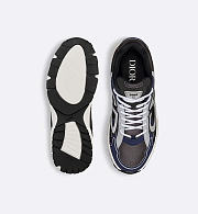 Dior B30 Sneaker Anthracite Gray Mesh with Black Blue - 3