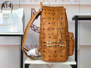 MCM Backpack Cognac A1424 Large size 33x41x15cm - 3