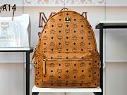 MCM Backpack Cognac A1424 Large size 33x41x15cm - 5