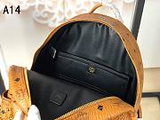 MCM Backpack Cognac A1424 Large size 33x41x15cm - 6