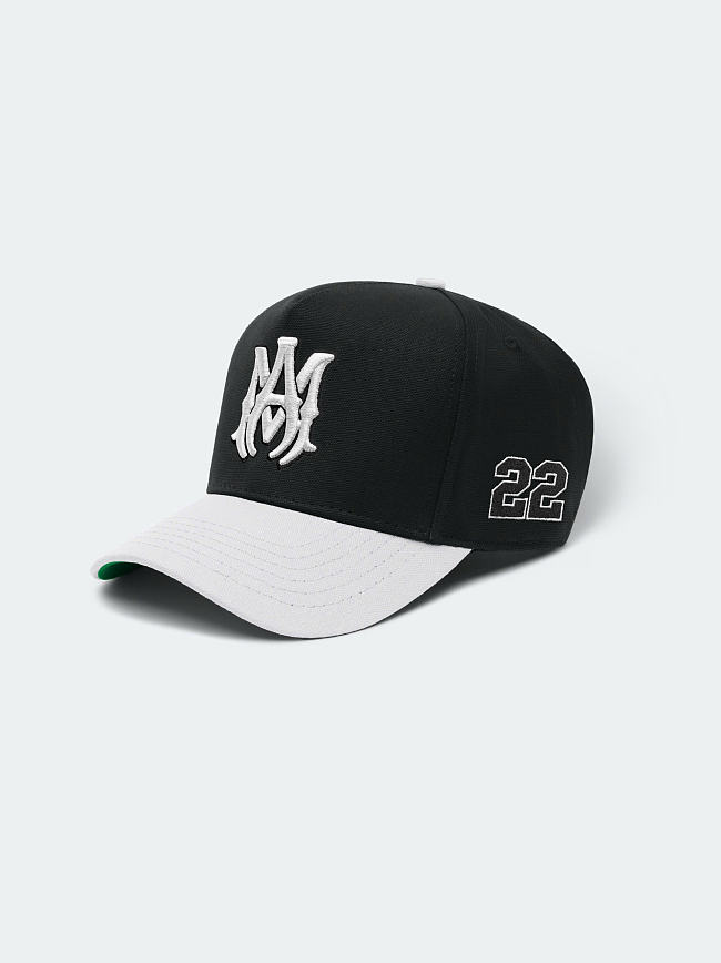 AMIRI MA 22 CANVAS HAT BLACK WHITE - 1