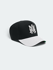 AMIRI MA 22 CANVAS HAT BLACK WHITE - 2