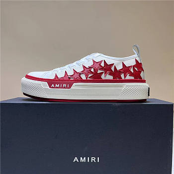 Amiri Sneaker Stars Court Low Red
