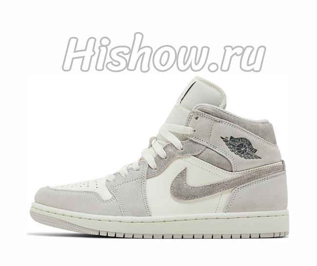 Air Jordan 1 Mid SE Neutral Grey Sail FQ7720-002 - 1
