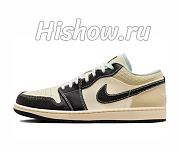 Air Jordan 1 Low SE Coconut Milk Black Muslin HQ3437-101 - 1