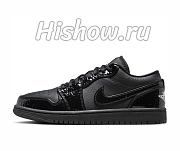 Air Jordan 1 Low SE Patent Elephant Black HJ7743-010 - 1