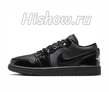 Air Jordan 1 Low SE Patent Elephant Black HJ7743-010