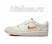 Air Jordan 1 Low Method of Make Sail Metallic Gold FN5032-100 - 1