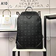 MCM Backpack Black Polyester Size 42CM - 1