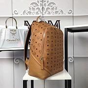 MCM Backpack Brown Polyester Size 42CM - 3