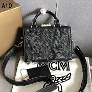 MCM tote Bags Black A1034 Size 19x14x8cm - 2
