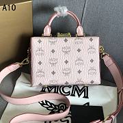 MCM tote Bags Pink A1034 Size 19x14x8cm - 4