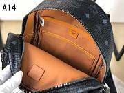 MCM Stark Backpack In Visetos Black 33x27x13CM - 5