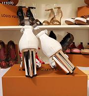 LV Pumps Sandals White 190428C - 3
