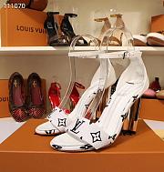 LV Pumps Sandals White 190428C - 5