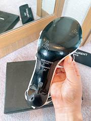 Saint Laurent Cassandre Logo Plaque Sandals White - 6