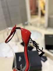 Saint Laurent Opyum Heeled Sandals Red 10.5cm - 3