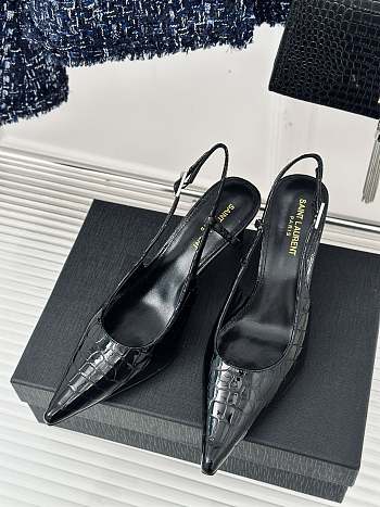 Saint Laurent Pumps Black Opyum 8CM