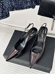 Saint Laurent Pumps Purple 8CM - 1