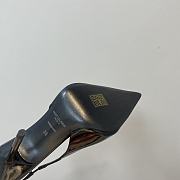 Saint Laurent Slingback Leather Pumps Black 10CM - 4