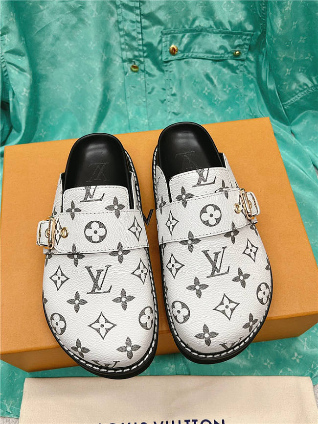 Louis Vuitton Flat Comfort Clog White - 1
